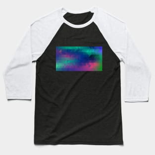 Northern Lights Mosaic Baseball T-Shirt